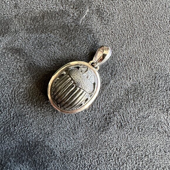 David Yurman Large Petrvs Scarab Pendant in Sterling Silver - RARE - Picture 7 of 15